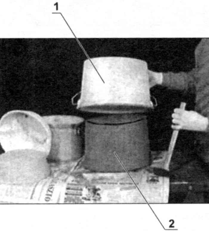 Fig. 5. The release of the finished pot