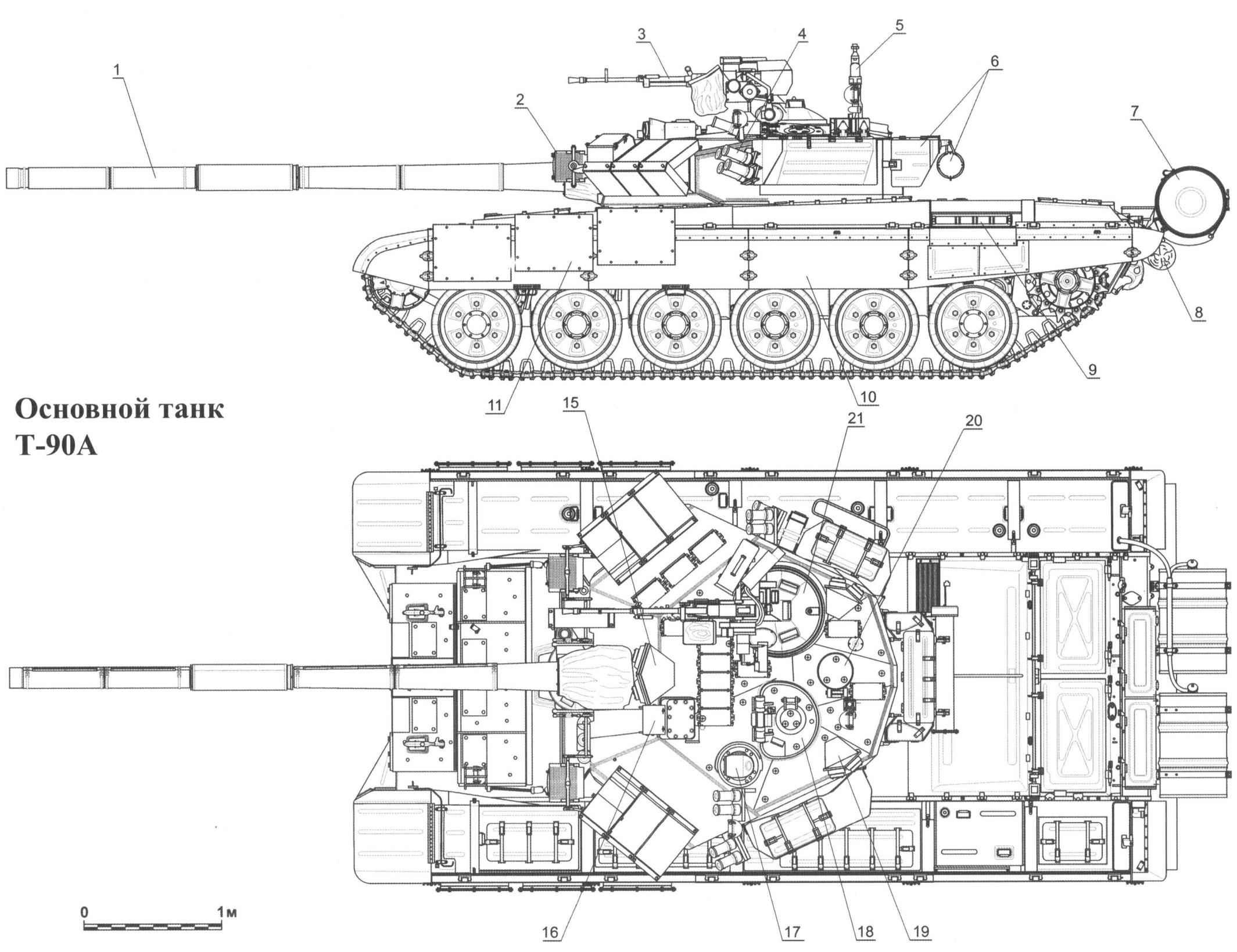 Основной танк Т-90А