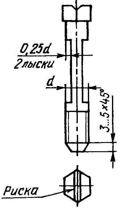 Finalization rods bolt to perform the oblique junction of the water pipes