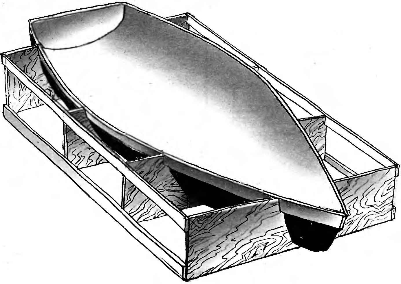 Fig. 2. Matrix for molding a fiberglass enclosure