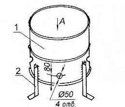 A FIRE IN A BARREL