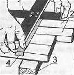 Fig. 3. Marking bars of the frame under the trim