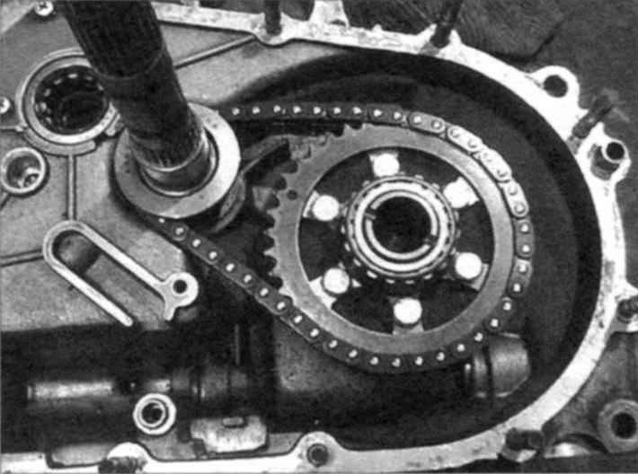 Replacement gear set main gear to the chain with a transmission ratio i=2,3