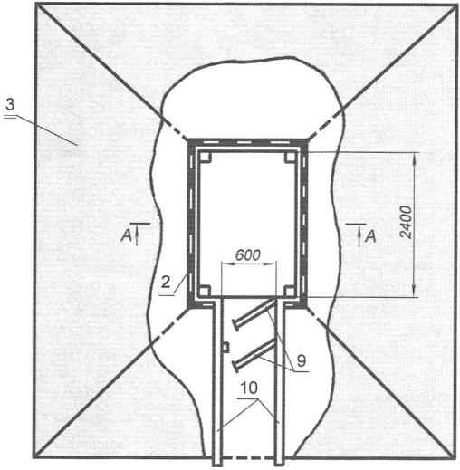 Fig. 6. Ground cellar with bunding