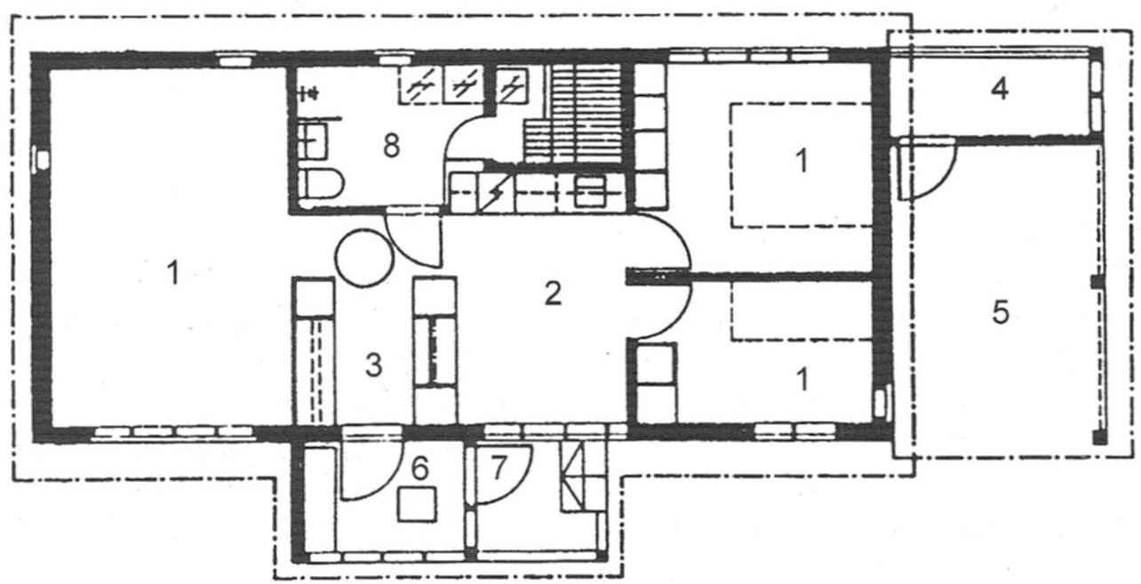 Fig. 1. Option plan of the country house