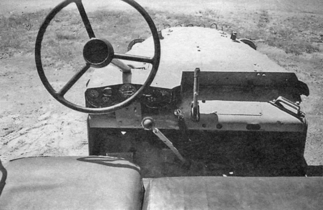 Dashboard and controls tractor