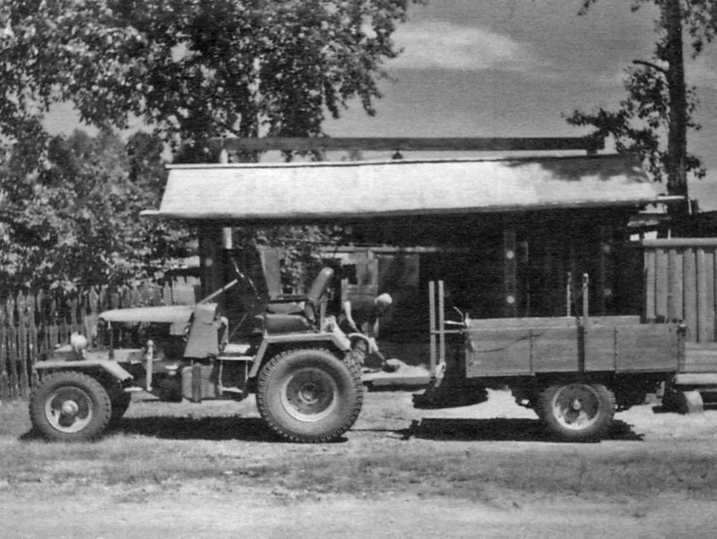 Tractor with trailer single-axle truck