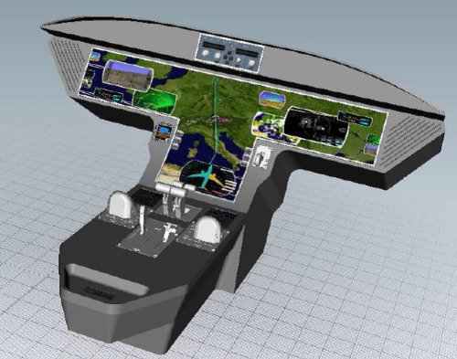 THE INSTRUMENT PANEL OF THE AIRCRAFT OF THE FUTURE