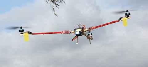 Tricopter with a video camera