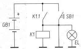 Fig. 2. A circuit diagram of the device off the car lead-acid battery