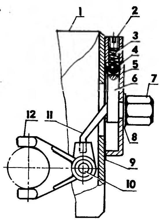 Устройство механического переключателя привода гидронасоса