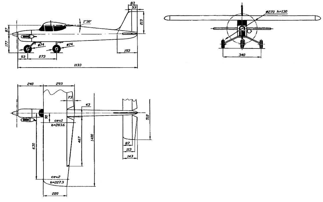 Geometric scheme of the RC model 