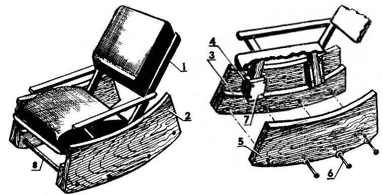 Rocking from an ordinary wooden chair