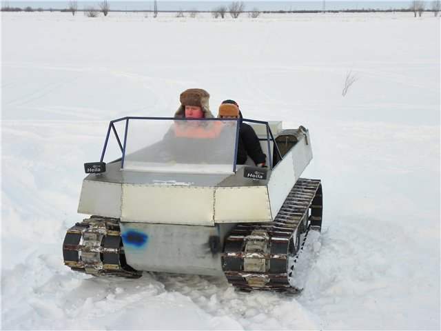 CATERPILLAR CRAWLING ON THE SNOW