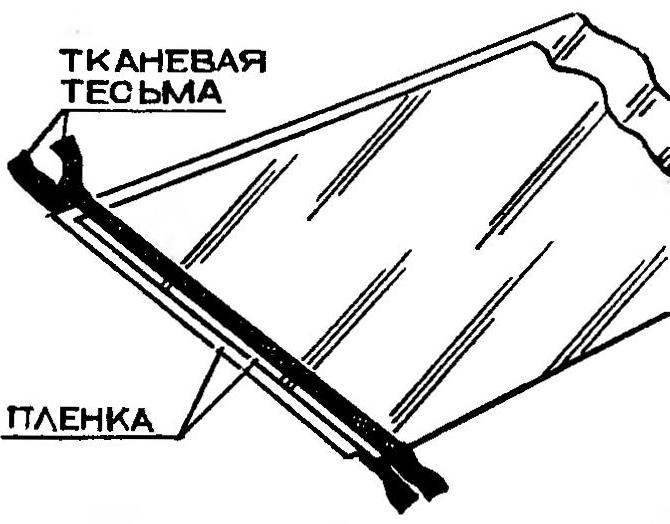 ПЛЕНКУ - ШВЕЙНОЙ МАШИНКОЙ