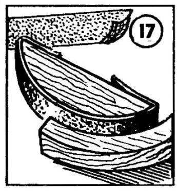 Fig.17. To handle the inner edges of the curved parts is made the clasp in the form of a Crescent 