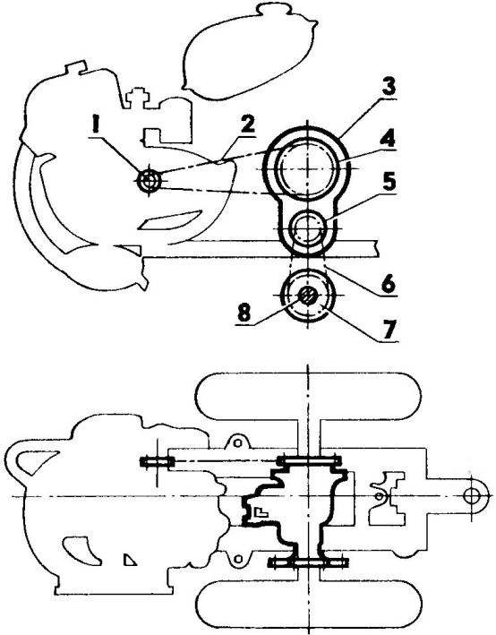 Transmission of two-wheel tractor