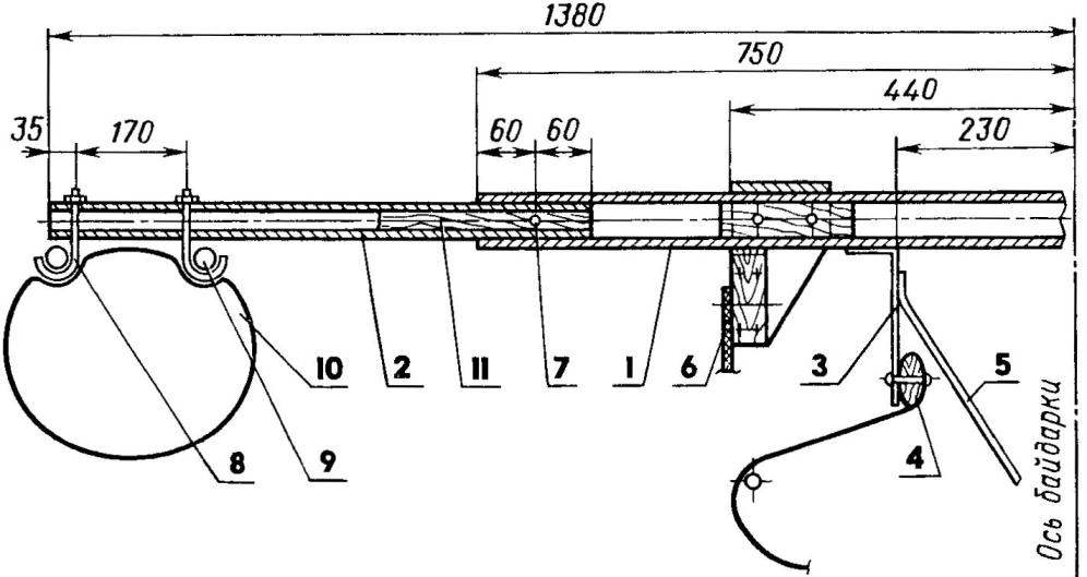Fig. 5. The cross beam of the trimaran
