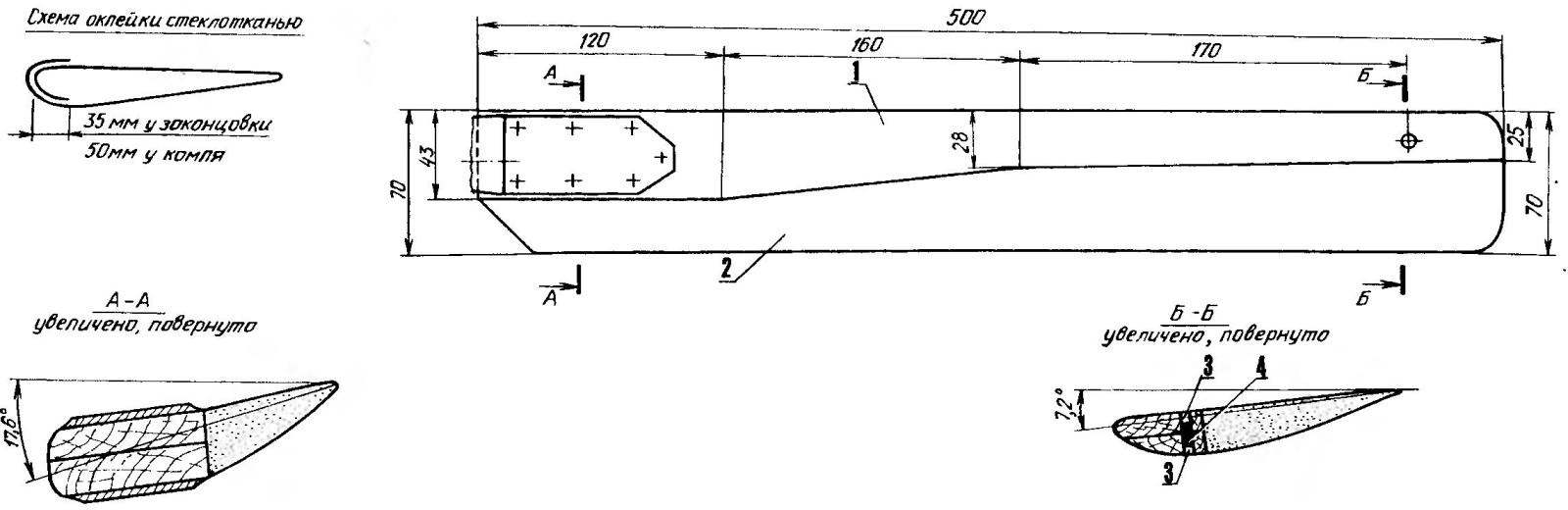 Blade tail rotor (linear twist)