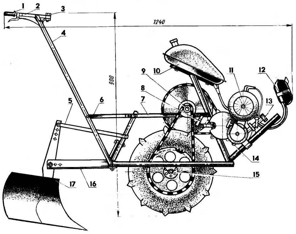 FOLDABLE MOTO - CULTIVATOR