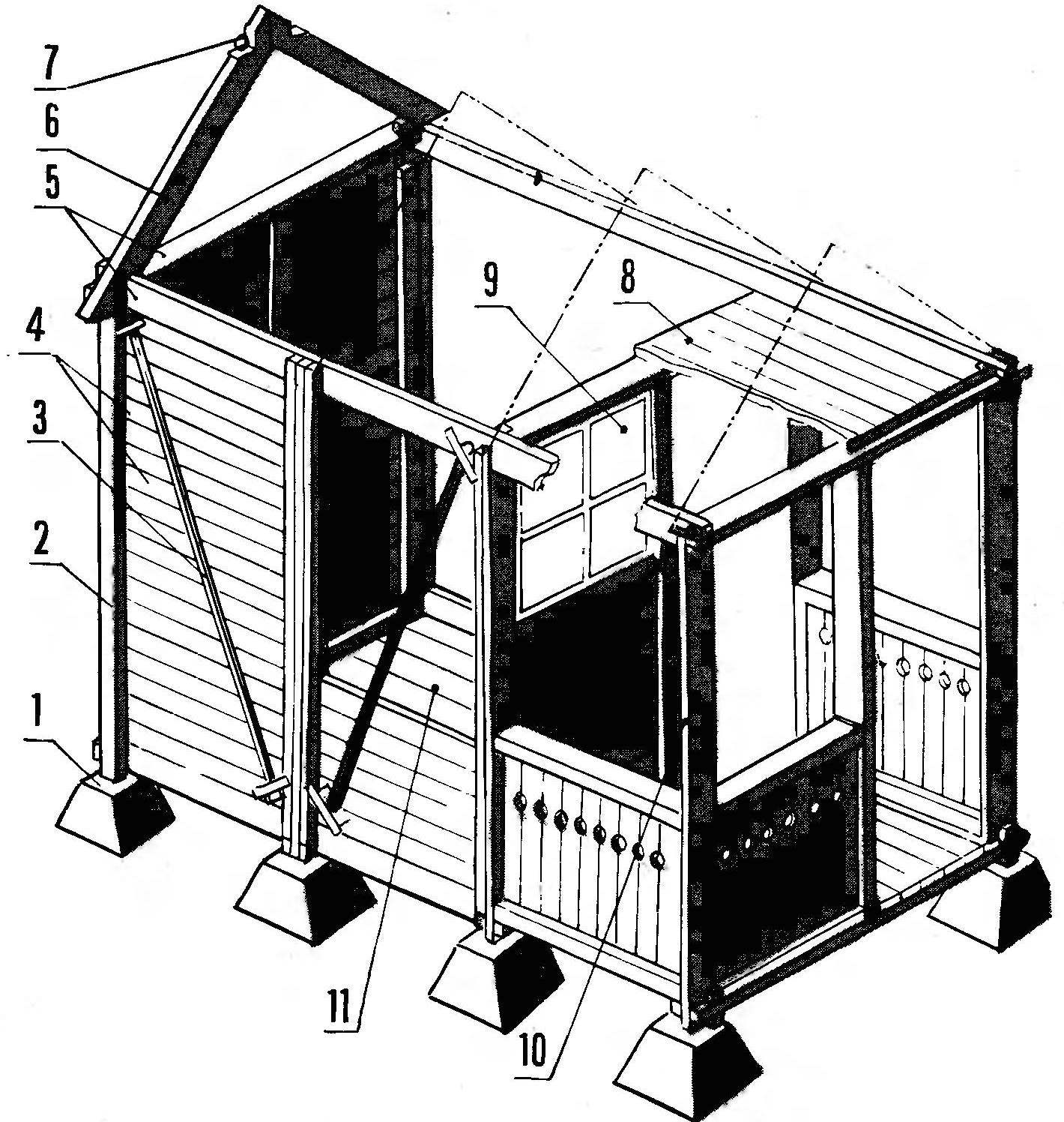 Fig. 1. Prefabricated amenities building