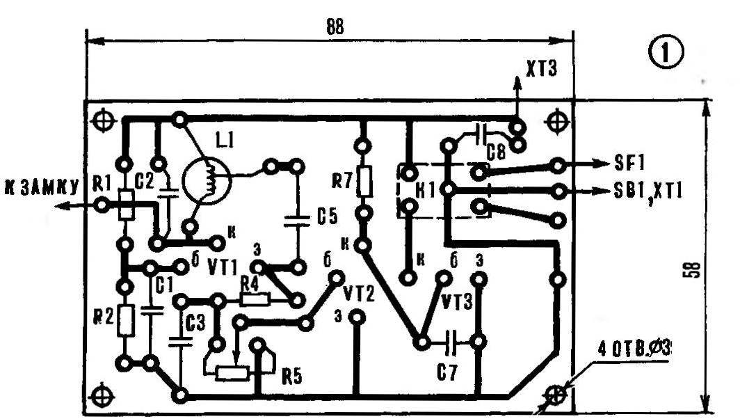 R and p. 2. One of the possible options for the production of printed circuit boards (with the placement of electronic components)
