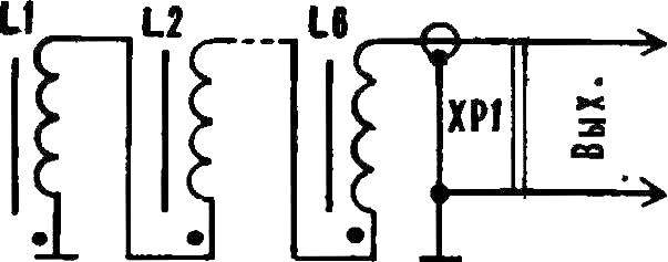 Рис. 2. Принципиальная схема электромагнитного звукоснимателя.