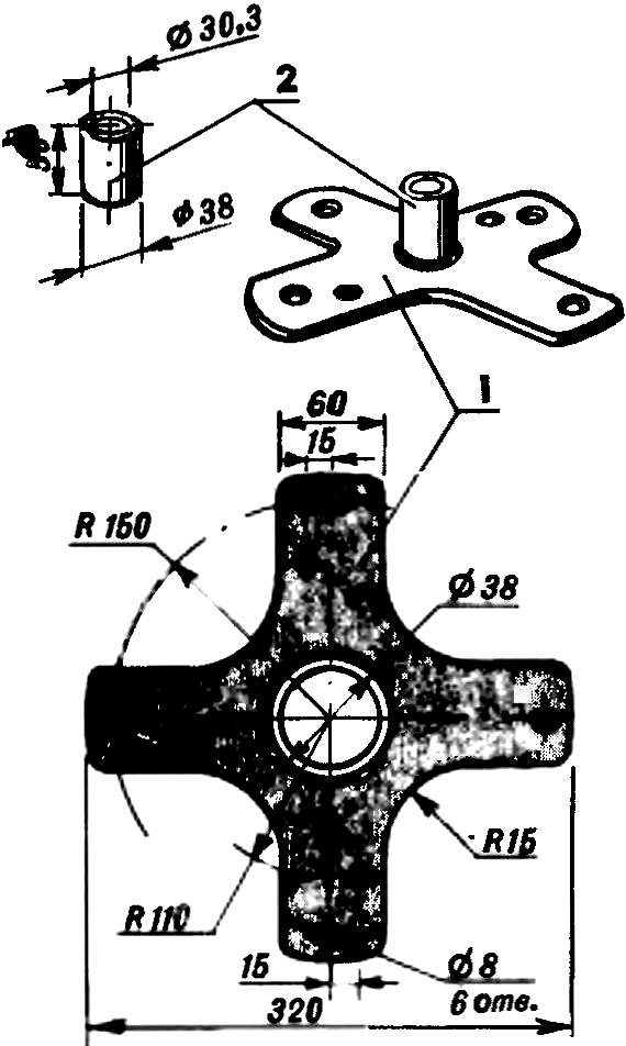 Fig. 6. Cross slot of the vanes