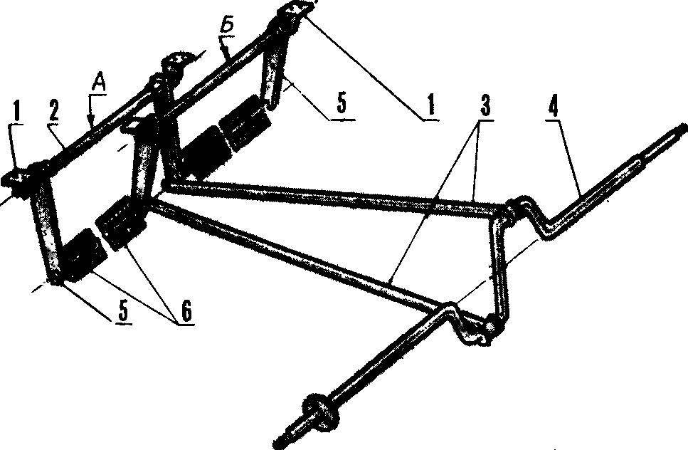 Fig. 2. The device of the drive pedal car