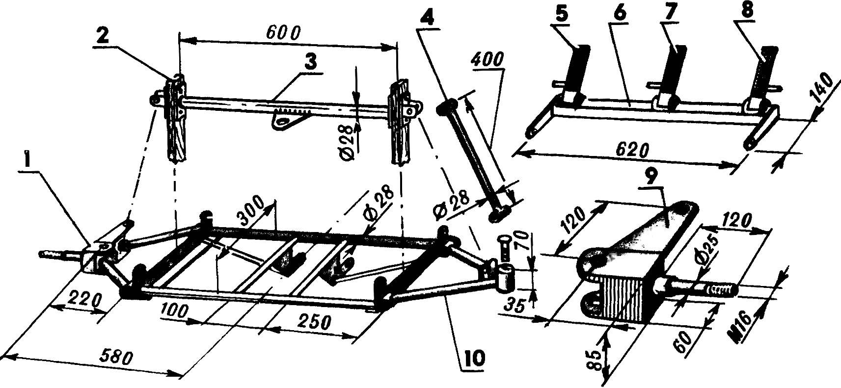 Fig. 3. The front axle.