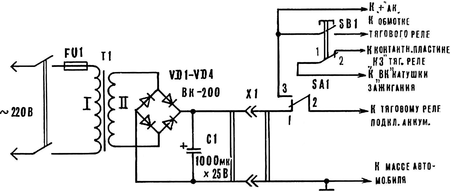 Fig. 1. Schematic diagram of the starting device.