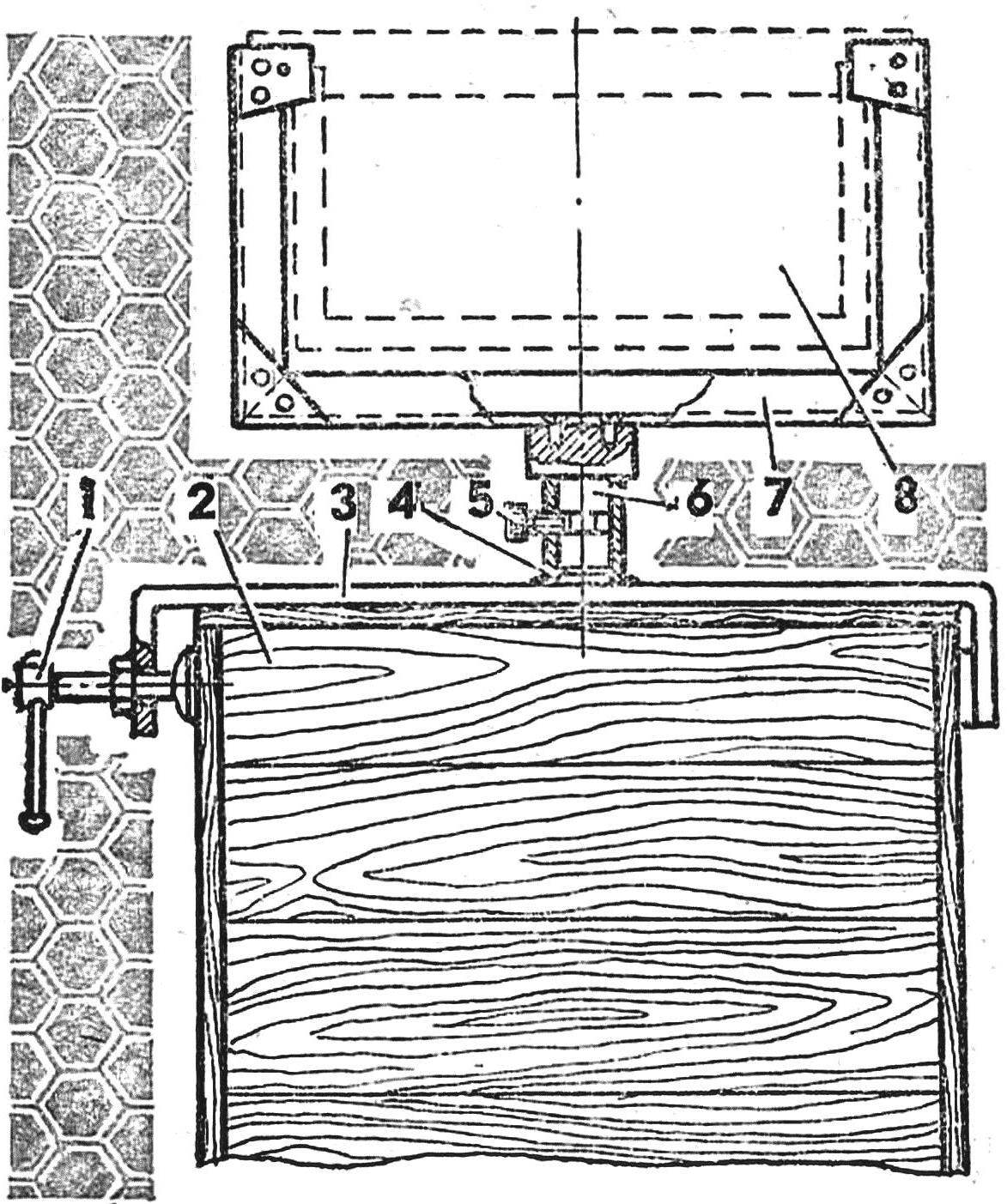 A device for spraying the bees