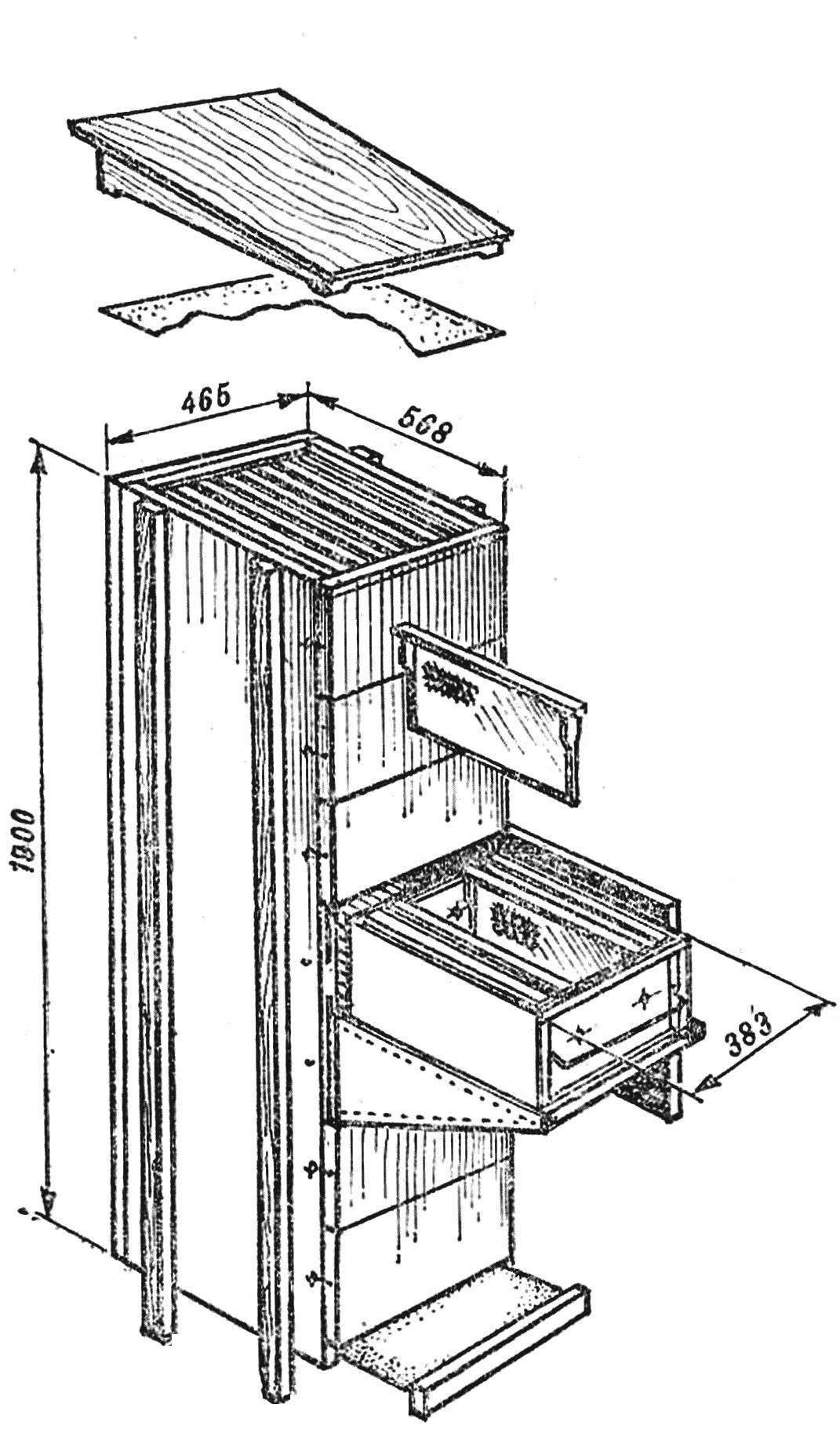 Fig. 1.General view of the beehive cluster