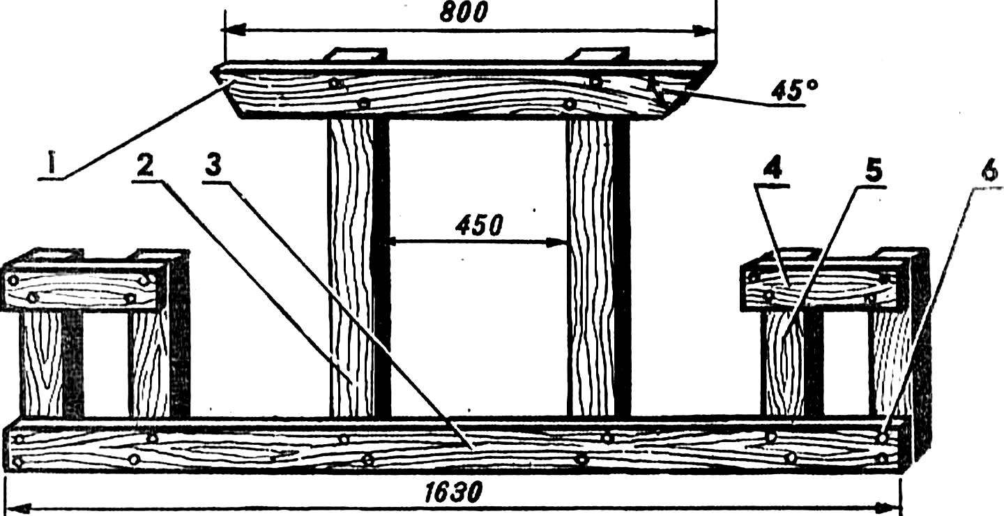 Fig. 6. The Assembly of the sidewall of the frame.