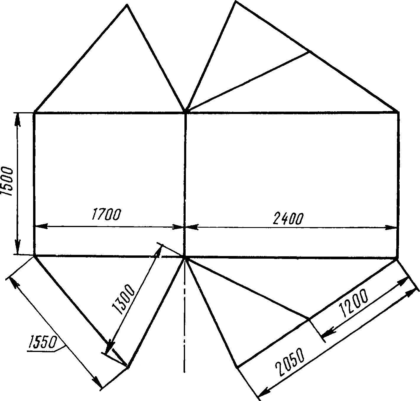 Fig. 2. The pattern of the tent.