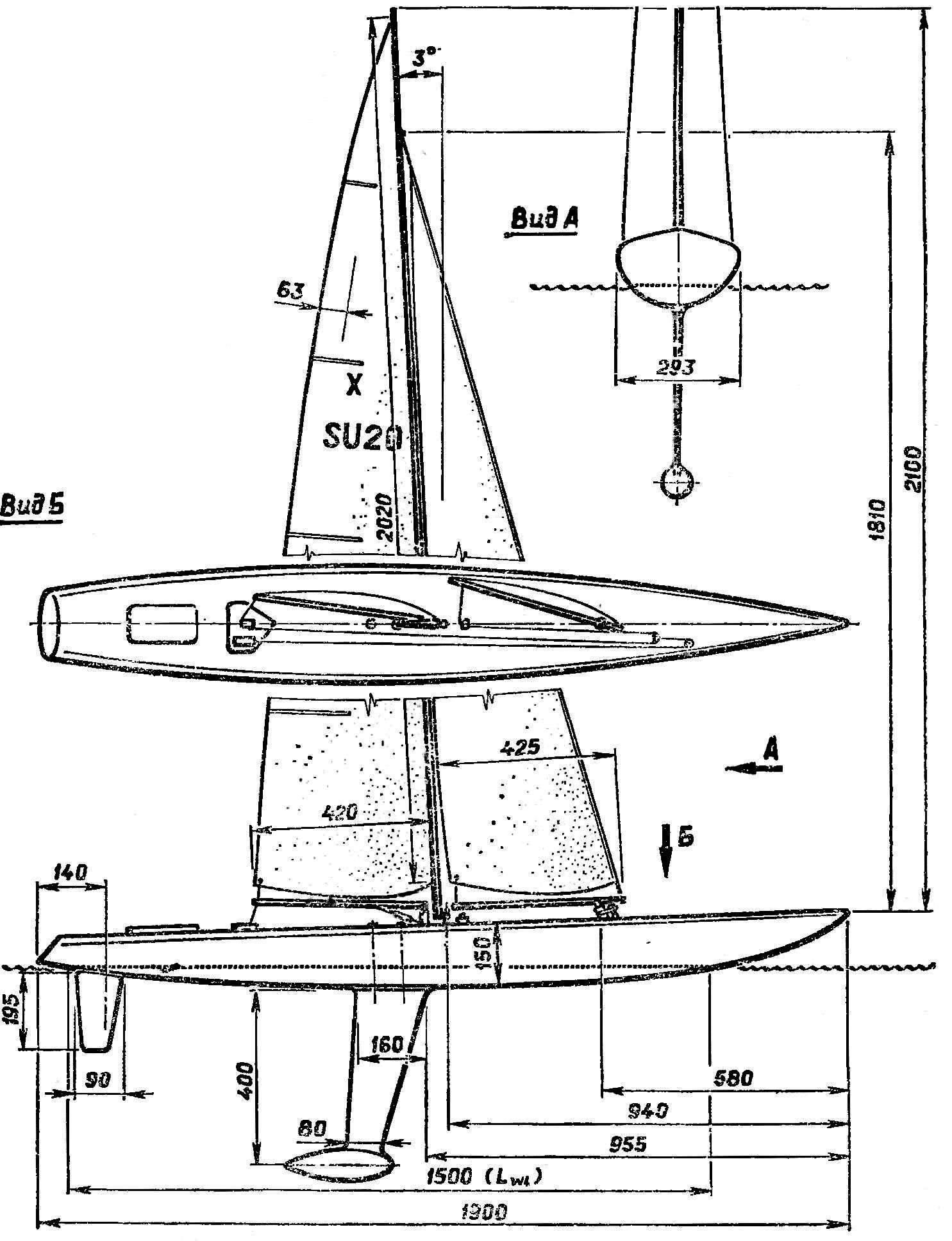 Radio controlled model yacht class F5Х