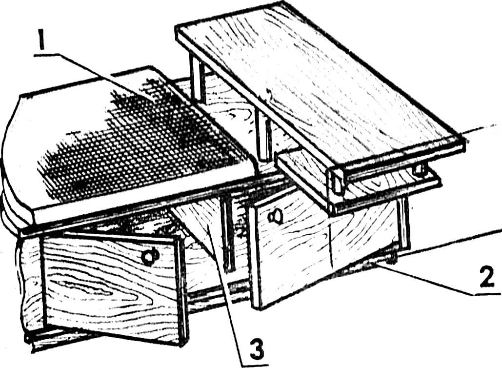 Fig. 4. The lower part of the Cabinet assembled.