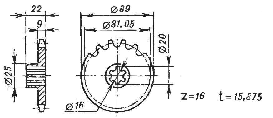 Fig. 19. Sprocket differential