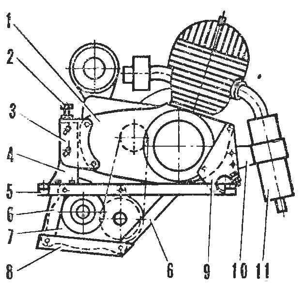 Fig. 8. The engine on the underframe