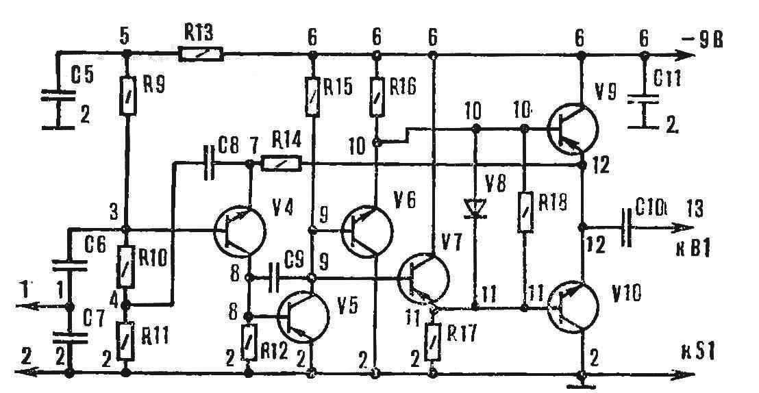 Fig. 3. Schematic diagram of amplifier