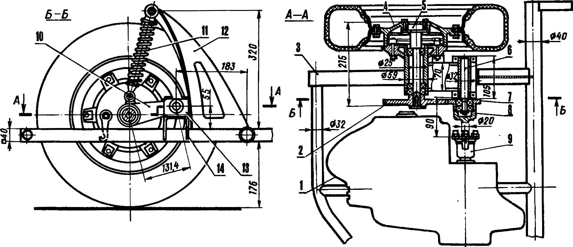 Fig. 2. The power unit motomobile 