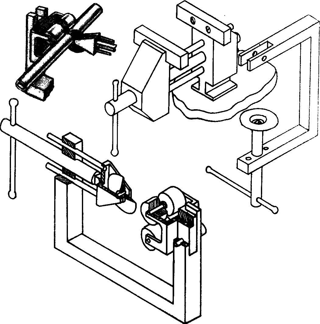 Pipe cutter and a vise Assembly.