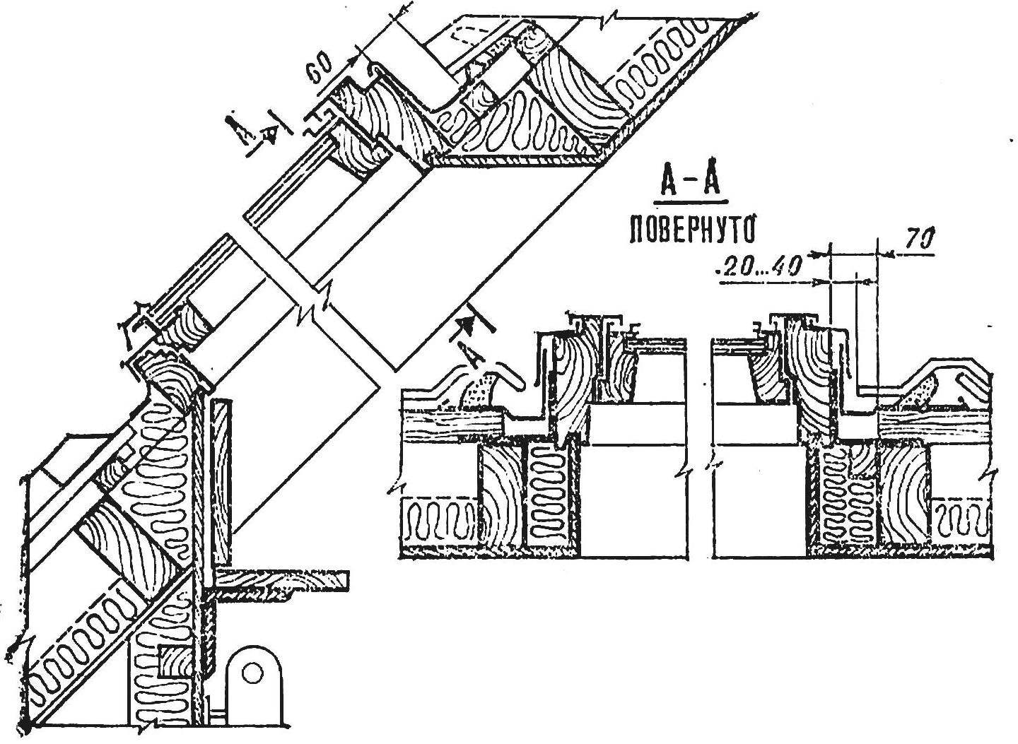 Fig. 2. The device window in the slope of a tiled roof.