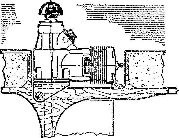 Fig. 7. Modified engine mount on the spar part of the modern wing.