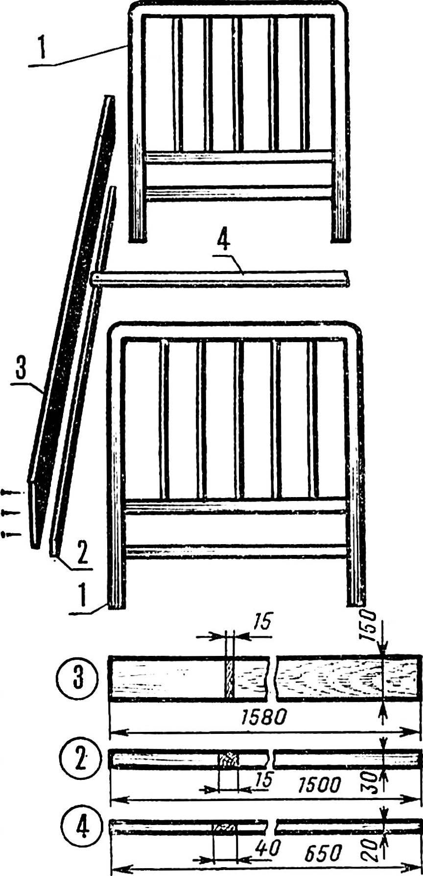Fig. 2. Assembly of the bed.