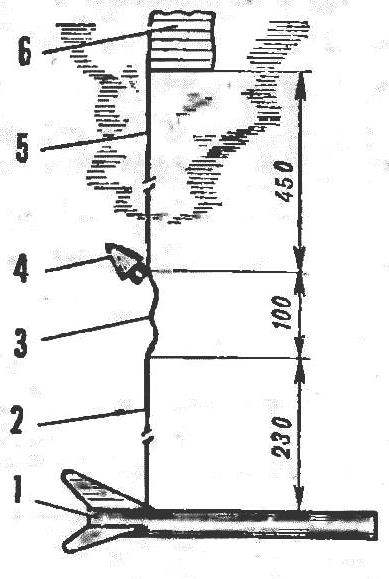 Fig. 2. The model on the descent