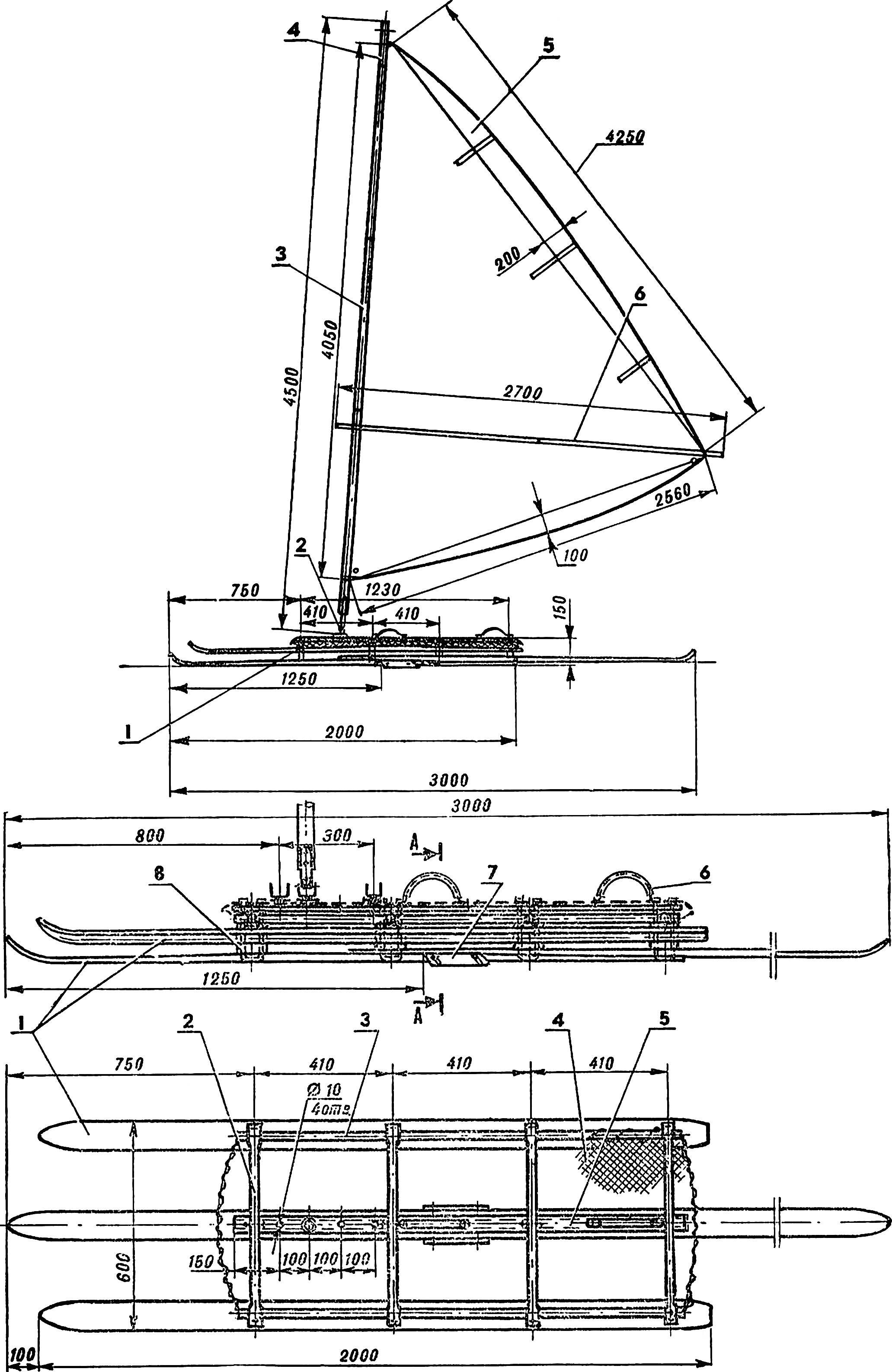 Fig. 1. General view of the sailing sleds.