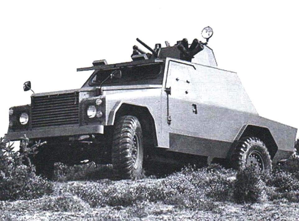 Base model car SB 51 series Mark V with a machine gun turret on the roof and two blocks launchers smoke grenade launchers. 1995.