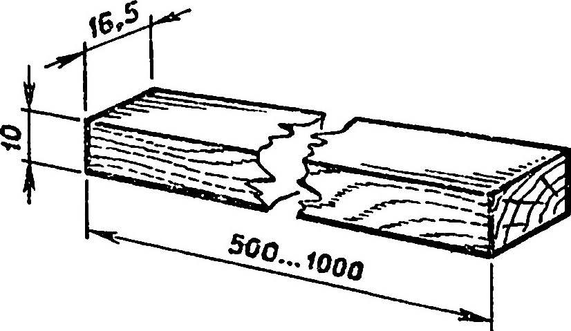 Fig. 1. The calibration bar to ensure exact distance between the rails.