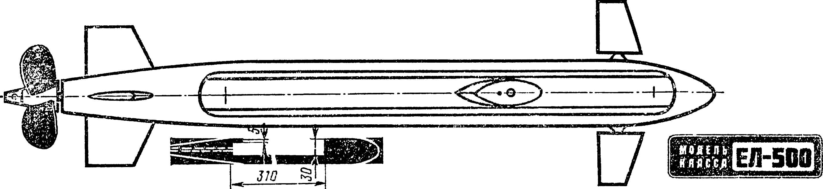 Fig. 2. The contour of the window and the groove in the deadwood.